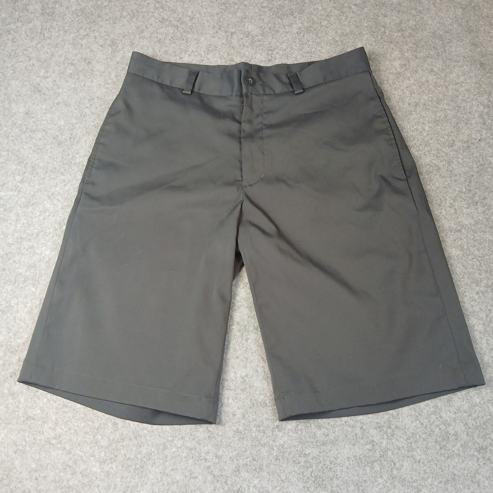 Slazenger Golf Shorts Mens 30 Black Performance Stretch Flat Front‎ Activewear